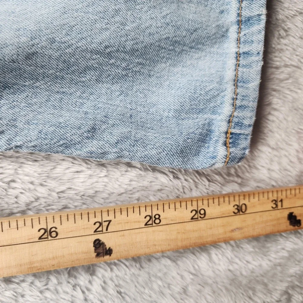 Levis 527 Jeans Men 34x32 (Fits 30x30) Light Wash Slim Bootcut Stretch Pants